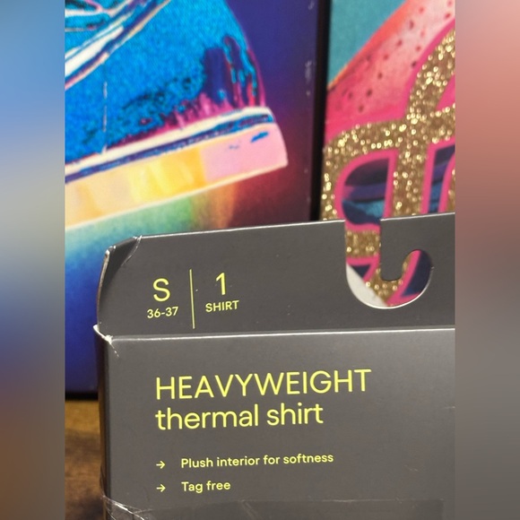 All in Motion Men's Heavyweight Thermal Undershirt in black. - Picture 5 of 9